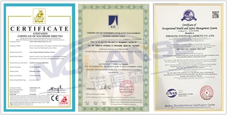 High Performance Superior Design and Quality Hydraulic Cylinder Highest Quality Seal Configurations Compatible with Petroleum Base Fluids of Hydraulic Cylinders