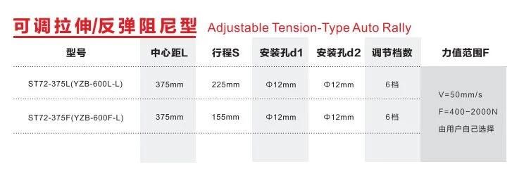 Aluminium Hydraulic Cylinder Damper for Fitness Equipment
