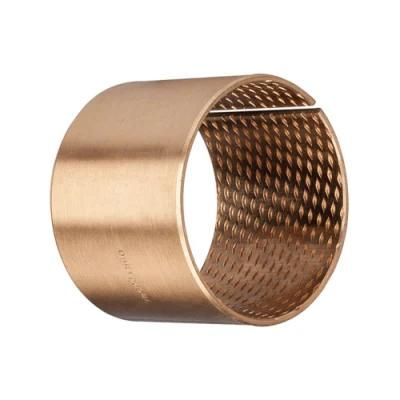 FB090 Wrapped Bronze Bushing CuSn8P with Diamond Oil Grooves