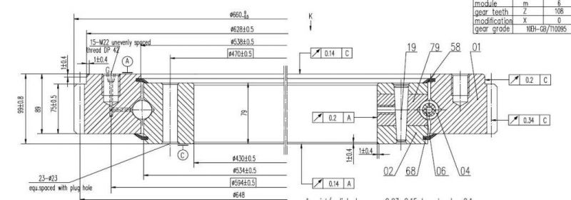 Small Size Slewing Bearing Ring Bearing for Grapples
