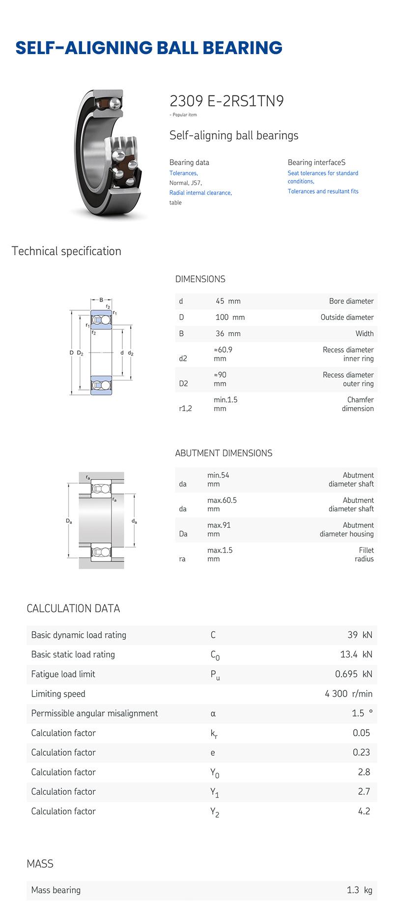 Xinhuo Bearing China Roller Bearing OEM 10X26X8 Bearing2315 Self Aligning Linear Bearing