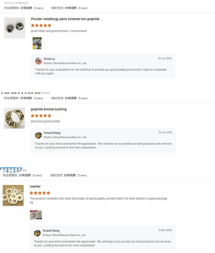 General Machinery Accessories Stainless Steel Bearing Bushing