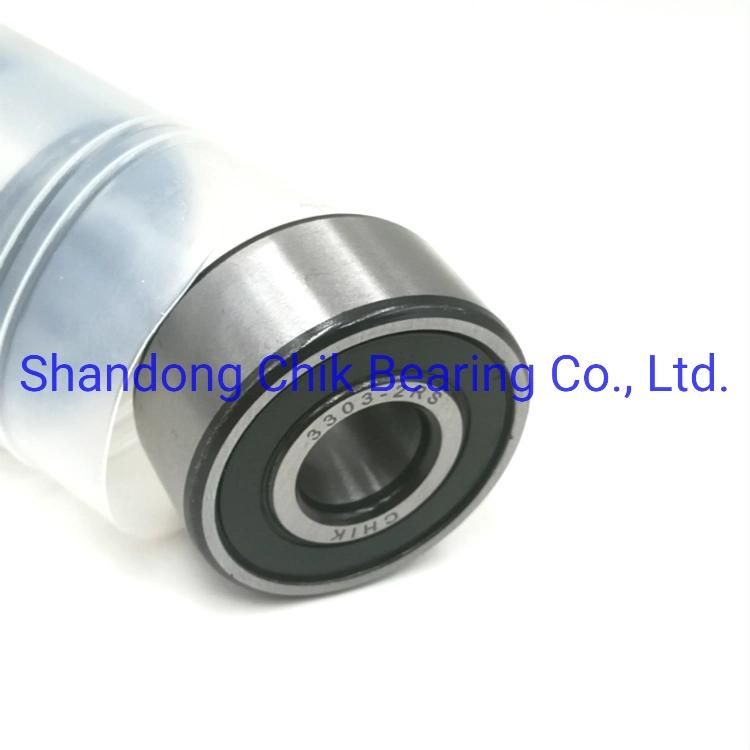 Chik High Quality Double Row Angular Contact Ball Bearing 3301-2RS 3302-2RS 3303-2RS 3304-2RS 3305-2RS