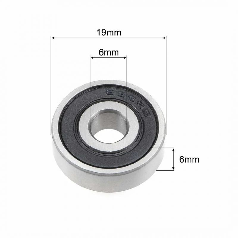 626-2RS Deep Groove Ball Bearing 6X19X6mm Double Sealed ABEC-3 Bearing