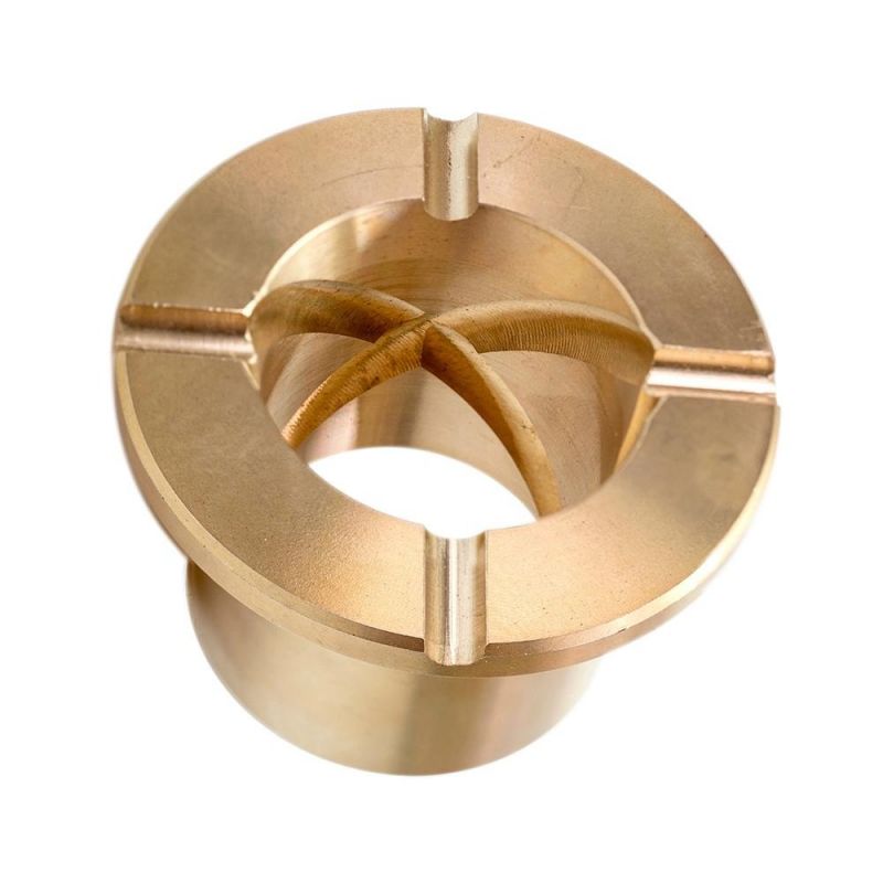Custom CNC Bronze Flanged Bushing