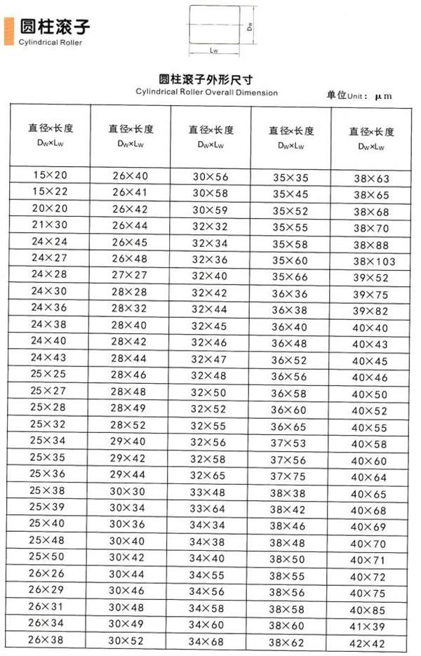 30mm High End Rolling Mills Bearing Cylindrical Rollers