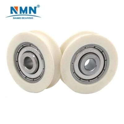 Track Plastic Pulley U H V Slot Angle Iron Nylon Wheel Sliding Door Track Pulley