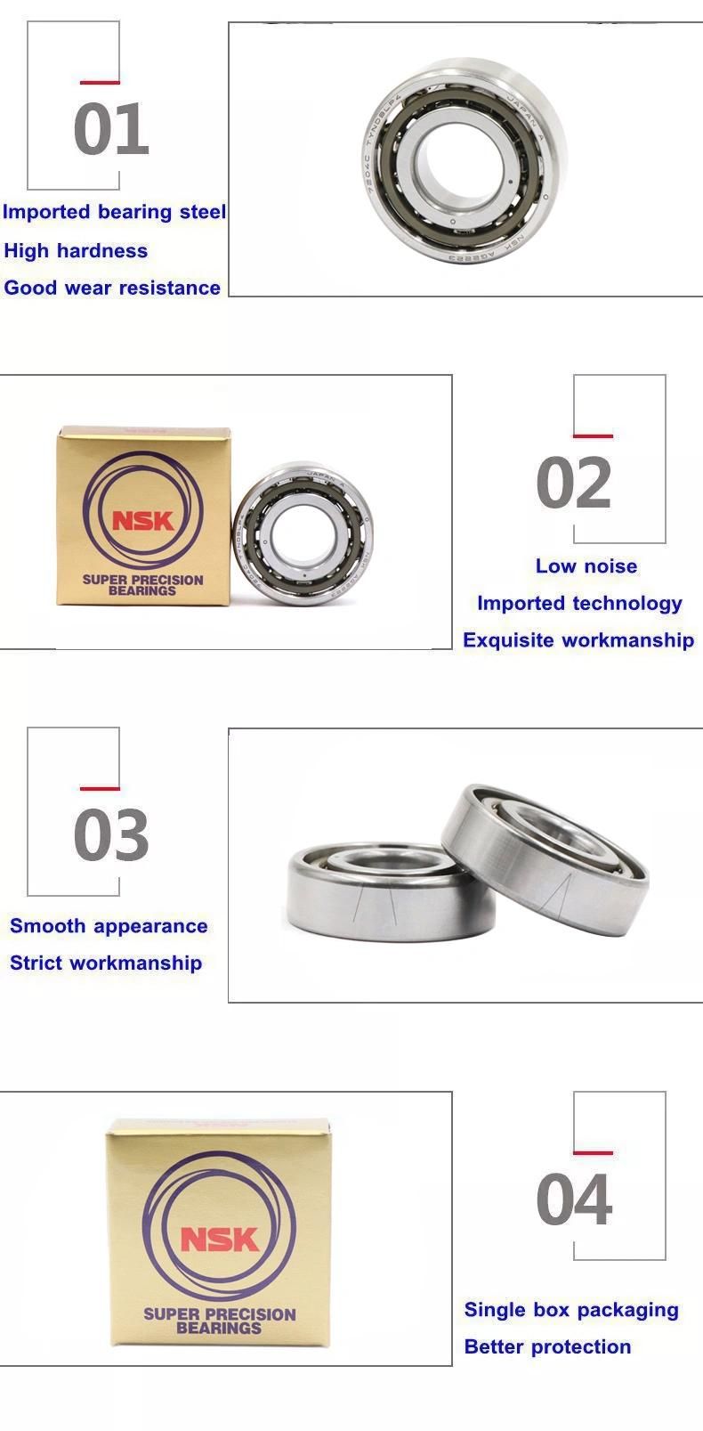 Big Sale Resistant High Quality Angular Contact Ball Bearing 7920A5 7921A5 7922A5 7924A5 for Dividing Head Parts and Electrical Equipment Parts