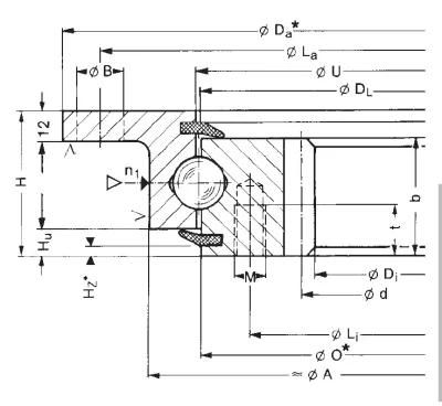 Internal Gear Flanged Slewing Ring Bearings (232.20.1000.013)