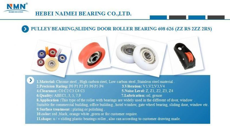 Rubber Coated Plastic Bearings 608zz