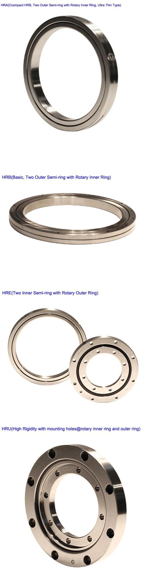 100mm Hre10020 Crossed Cylindrical Roller Bearing with Two Inner Semi Rings