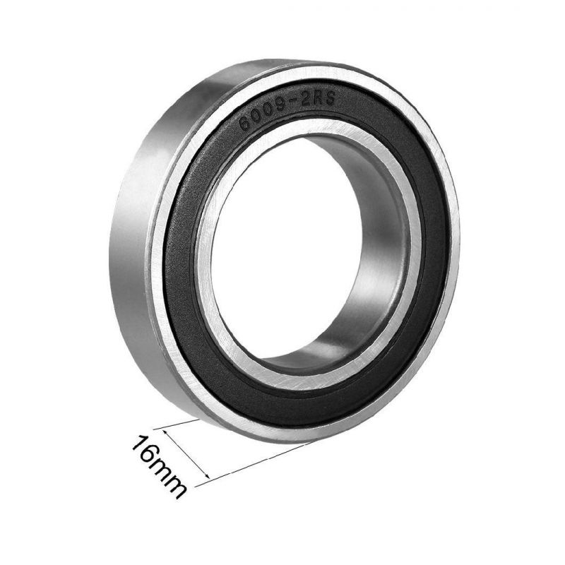 6009RS Miniature Deep Groove Ball Bearings Skateboard Bearings Double Sealed 45mm X 75mm X16mm for Fitness Equipment Electrical Motors etc