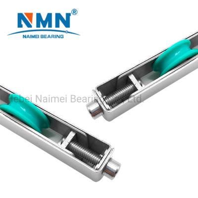 Curtain Window Sliding Door Plain Bearing 625 Wrapped Polyurethane PU Rubber Ball Bearing U V Groove Ring Plastic Coated