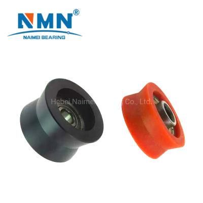 V Grooved Miniature Tiny Deep Groove Ball Bearing Plastic Coated Plated Pulley Bearing 624 625 626 627 628