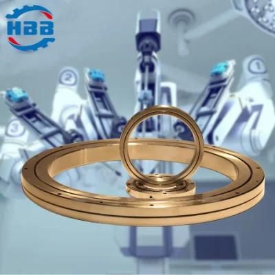 ID 7&quot; Open 4 Points Contact Thin Wall Bearing @ 3/8&quot; X 3/8&quot; Section for Radar Systems