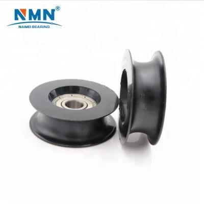 608z U Groove Pulley Wheel Sliding Door Roller Nylon Pulley Door &amp; Window Roller for Sliding Door System