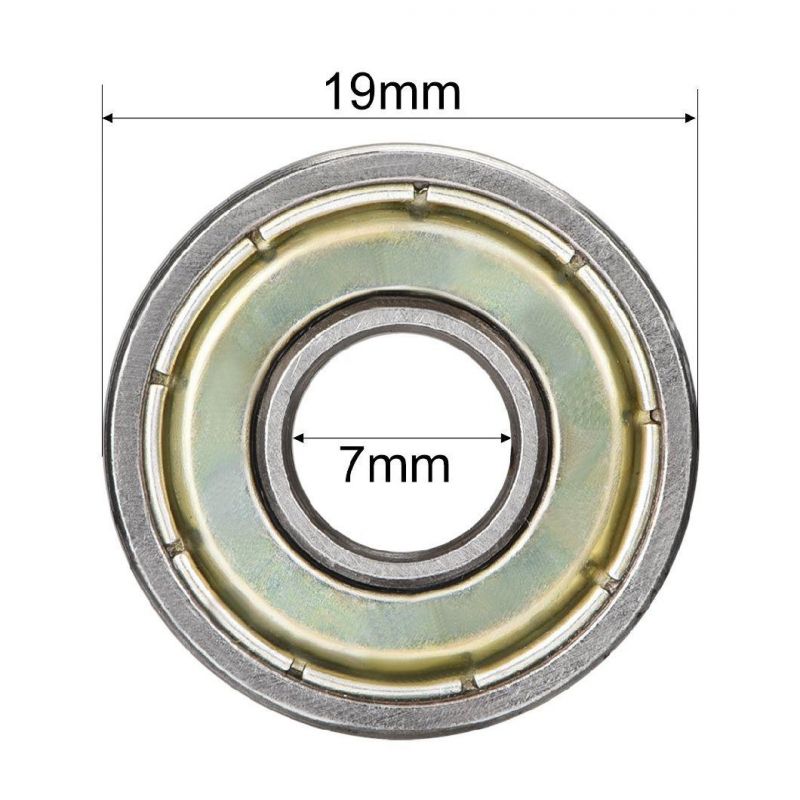 607zz Deep Groove Ball Bearing Double Shield 607-2z 7mm X 19mm X 6mm High Chrome Steel Z1 Bearing