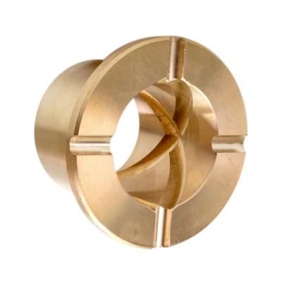 Custom CNC Bronze Flanged Bushing