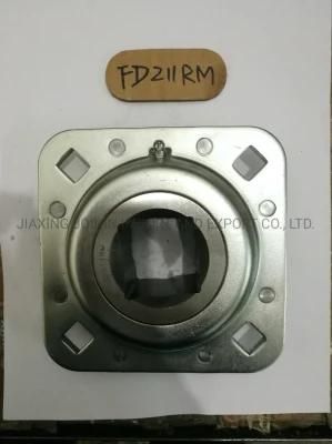 Fd211RM Fd211RP Hot Sell Relubricable Agricultural Bearing with Stamping Housing Square Bore Heavy Duty Farm Machinery Bearing Housing