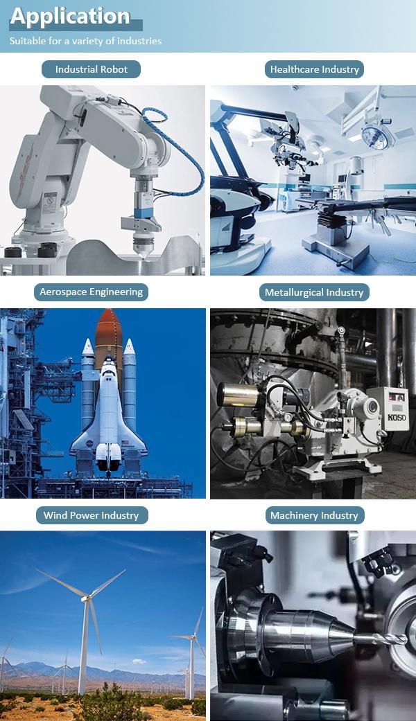 ID 14" Open 4 Points Contact Thin Wall Bearing @ 1" X 1" Section for Industrial Robot