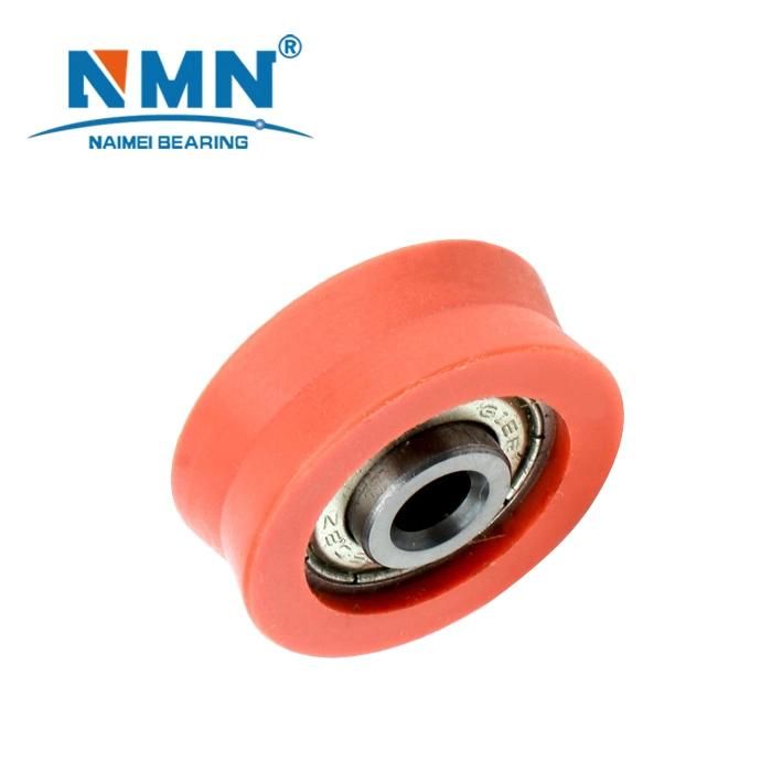 695 Zz Plastic Nylon PU POM Coated Ball Bearing Round Shape Groove Pulley Bearing