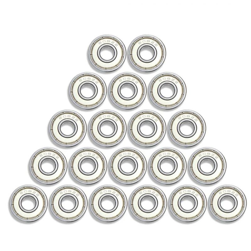 608zz Ball Bearings Bearing Steel & Double Metal Seal Deep Groove Ball Bearing for Skateboards, Inline Skates, Scooters