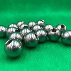 Stainless Steel Ball with Holetapped Bearing Steel Ball Hole Drilled Metal Balls Threaded Carbon Steel Ball with M5 Tapped Hole