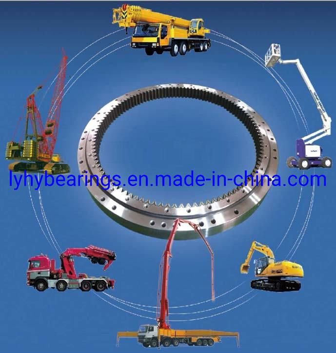 Excavator Slewing Ring Bearings Ball Bearing Gear Quenched Bearing (Hyundai excavator bearing 450LC-7)