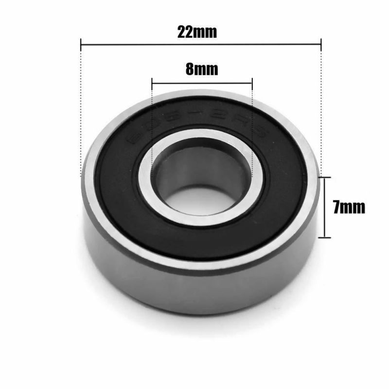 Stainless Steel Miniature Deep Groove Ball Bearing Ss 608 2RS 8X22X7 mm