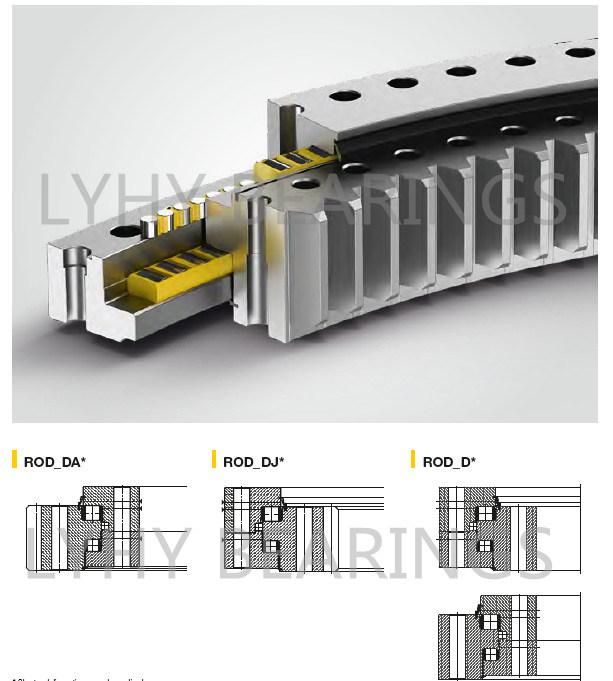 Rod03550-032da15-900-000 Three Row Roller Slewing Bearing with External Gear