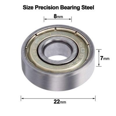 High Precision Miniature Ball Bearing C 608 Zz / 2z V2 P6 8X22X7 mm