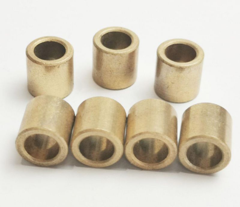 Factory Supplier Custom Bronze Metal Sintered Oil-Impregnated Sintered Bronze Bearing Bushing with Flange/Spherical/Washer Type.