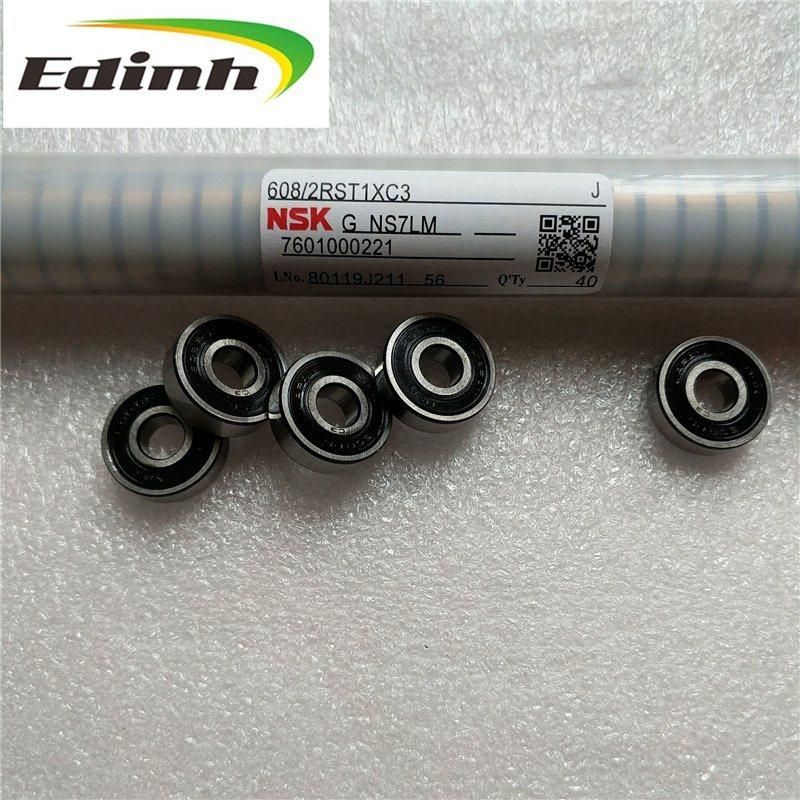 NSK 6203 DDU Red Rubber Sealed Bearing for Fan