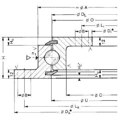 Turntable Bearing Ball Bearing 230.21.0675.013 Slewing Ring Bearing with Flanges