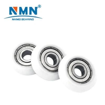 6*34*10 S626 Plastic Nylon Pulley Rowing Machine Seat Roller Wheel with Stainless Steel Bearing