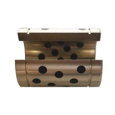 Cuzn25al5 Bronze Oilless Plain Bushing with Solid Lubricating Bearing Bush