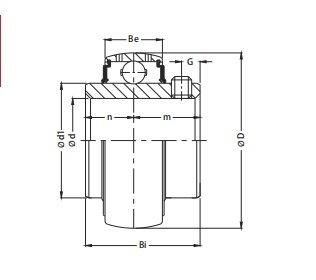 Pillow Block Insert Spherical Ball Bearing/Mounted Bearing Na206-18