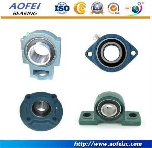 UCP204 Pillow Block Mounted Bearing, 2 Bolt, 3/4&quot; Inside Diameter, Set screw Lock, Cast Iron, Metric