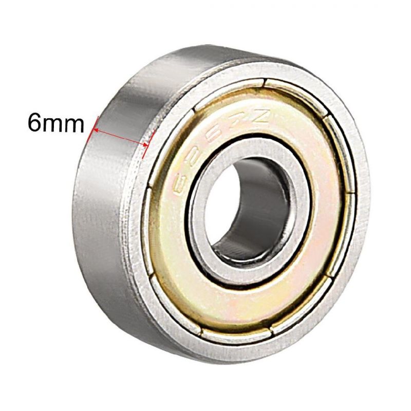 Miniature Deep Groove Ball Bearing 626zz Skateboard Bearing Dust Proof of Double Steel Cover Bearing for Fitness Equipment Electrical Motors etc