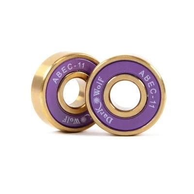 Deep Groove Custom Printed 608 Skateboard High Speed Longboard Roller Skate Bearings