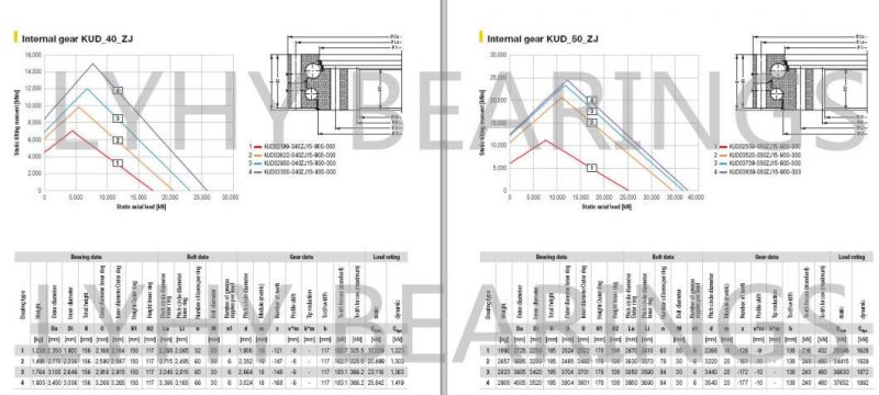 Slewing Bearing Kud02199-040zj15-900-000 Slewing Ring for Tower Crane