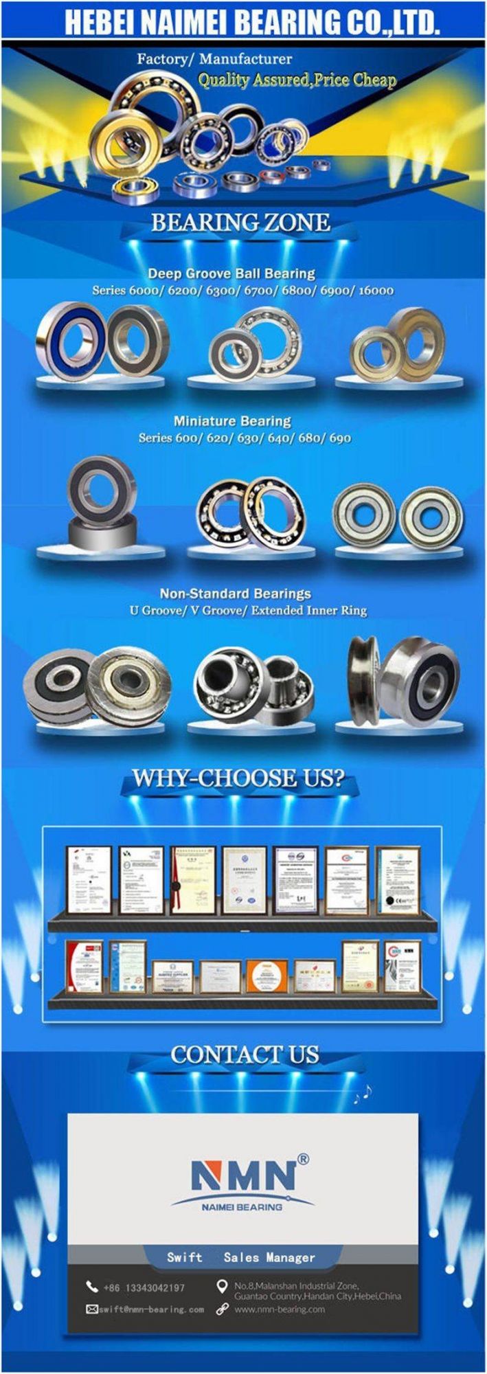 V Grooved Miniature Tiny Deep Groove Ball Bearing Plastic Coated Plated Pulley Bearing 624 625 626 627 628