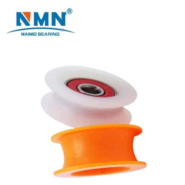 695 Zz Plastic Nylon PU POM Coated Ball Bearing Round Shape Groove Pulley Bearing