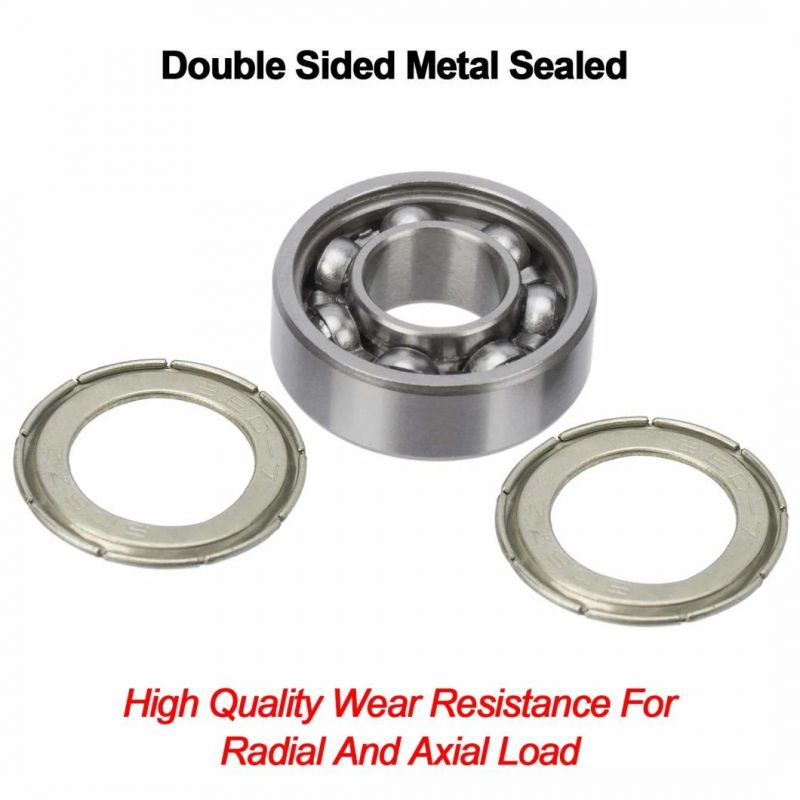608zz Ball Bearings Bearing Steel & Double Metal Seal Deep Groove Ball Bearing for Skateboards, Inline Skates, Scooters