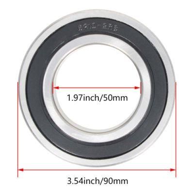 6210RS Deep Groove ball Bearings 50x90x20mm Ball Bearing Single Sealed chrome Steel