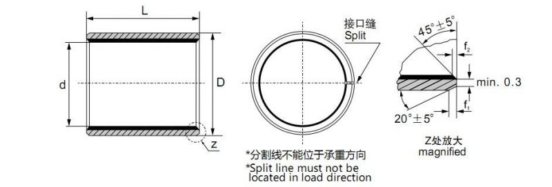 Du Dx Tin Platting Metal-Polymer Composite Oilless Bearing Bushing