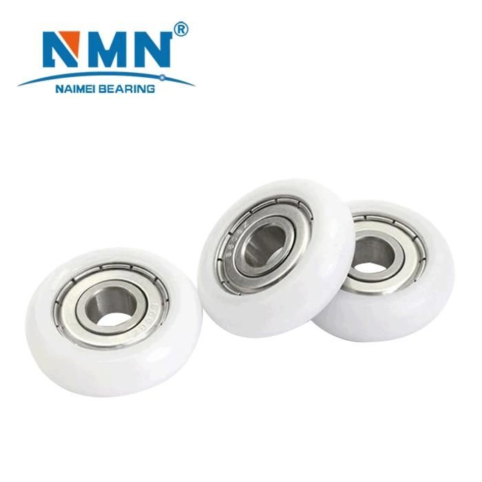 695 Zz Plastic Nylon PU POM Coated Ball Bearing Round Shape Groove Pulley Bearing