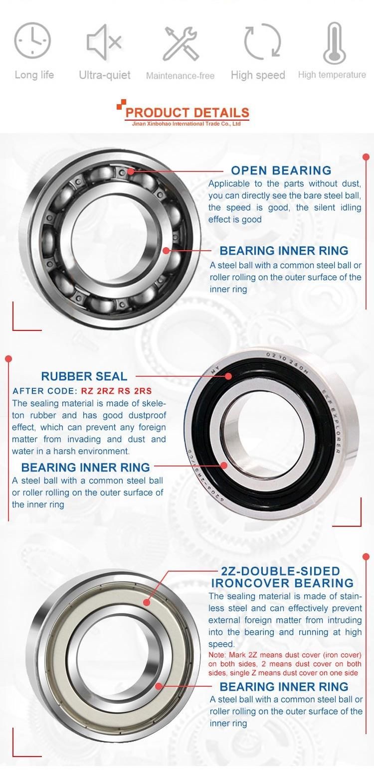 Original Japan Brand Deep Groove Ball Bearing 6016 6017 6018 6019 6020 C3 Bearing for NTN NSK NACHI Koyo