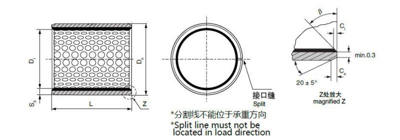 Sf-2 Composite Bearing Bush Bronze Bushing Oilless Bearing