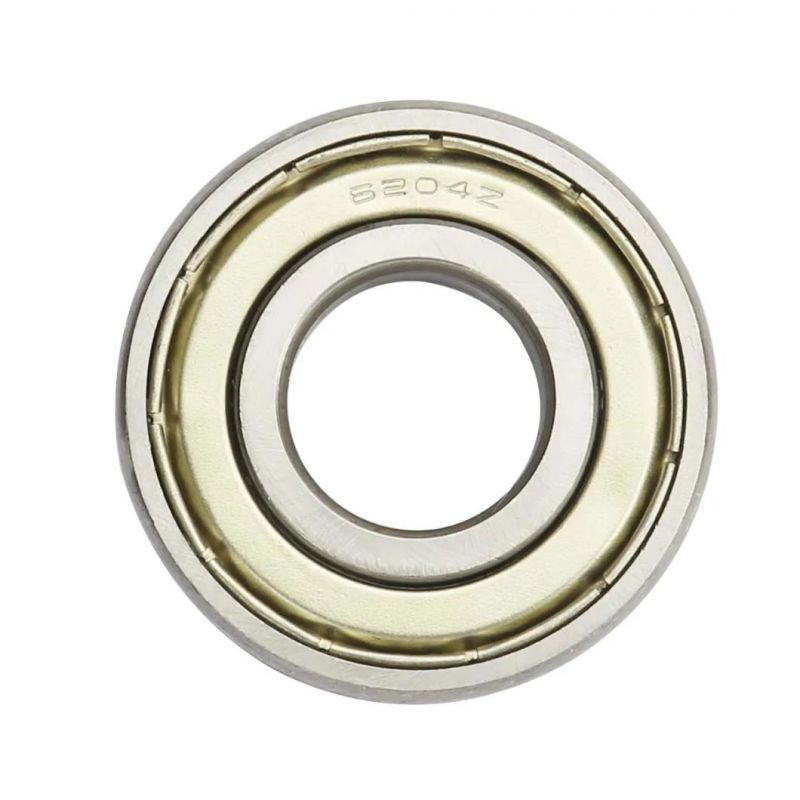 P0 (ABEC-1) Stainless Steel Deep Groove Ball Bearing 6204zz for Conveyor Roller
